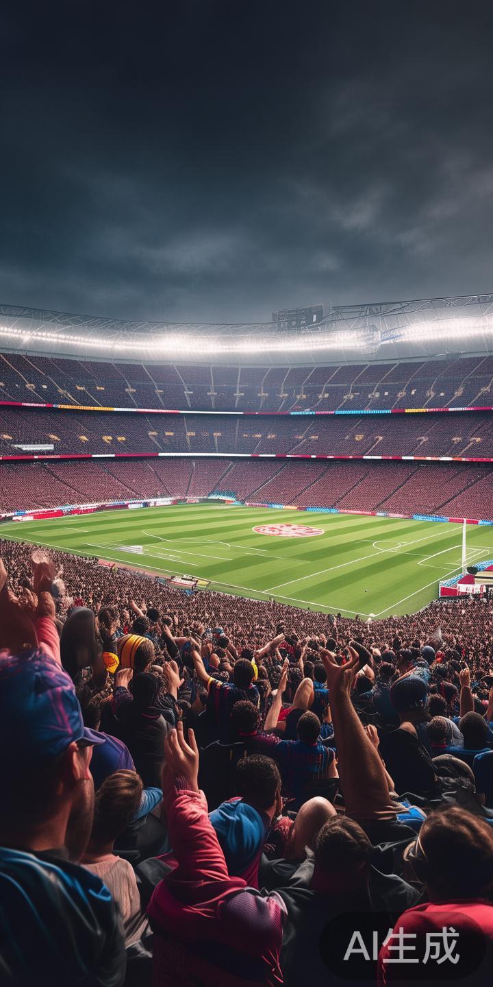 天博体育球迷激情助威，热情支持巴塞罗那足球俱乐部 